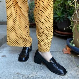 Vintage black Gucci leather loafers